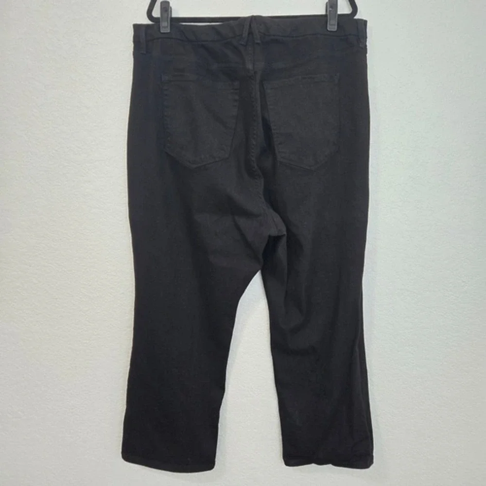 GOOD AMERICAN 26 Plus Good Legs Straight‎ Black Jeans Button Fly - Picture 3 of 6